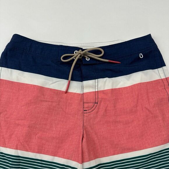 American Eagle Men’s Multicolor Striped Board Shorts Sz M (32") Stretch Pockets - Picture 3 of 9